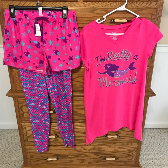 Justice Girls Size 14-16 Paris Pajama Set New With Tags